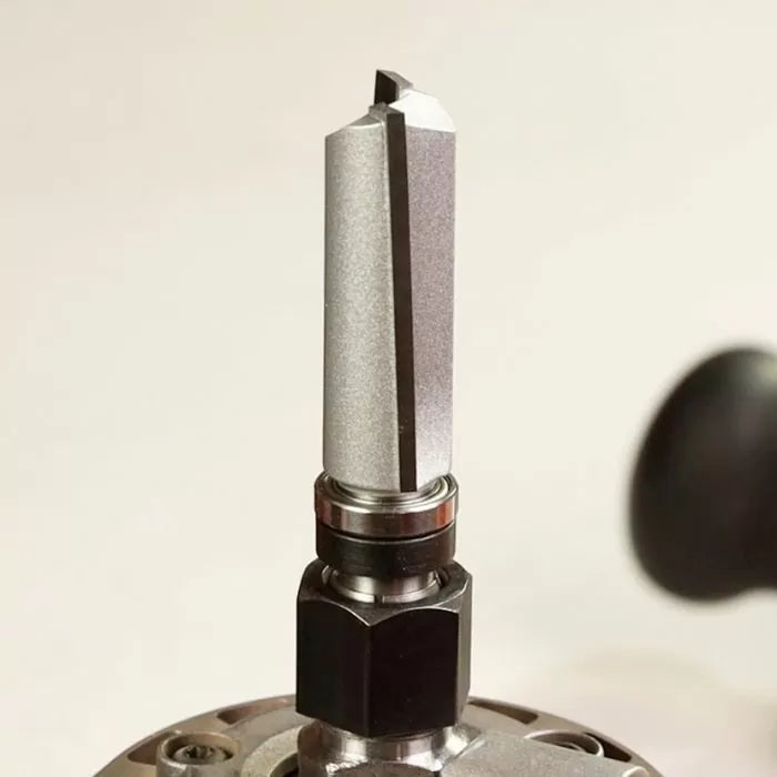 Infinity Tools 1/4" Shank Straight Router Bit w/ Plunge Point & Top Bearing