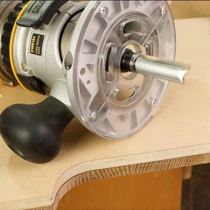 Infinity Tools 1/4" Shank Straight Router Bit w/ Plunge Point & Top Bearing