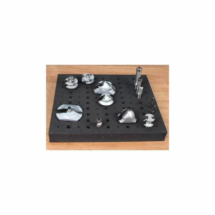 Infinity Tools Router Bit Organizer - Up To 100 Router Bits