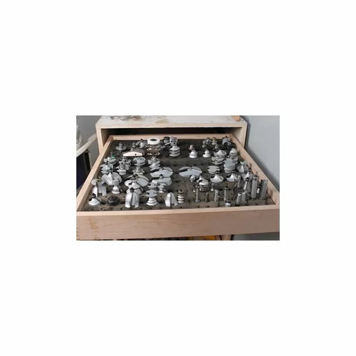 Infinity Tools Router Bit Organizer - Up To 100 Router Bits