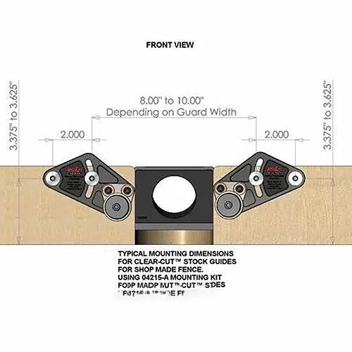 JessEm Clear-Cut Stock Guide Mounting Kit Only