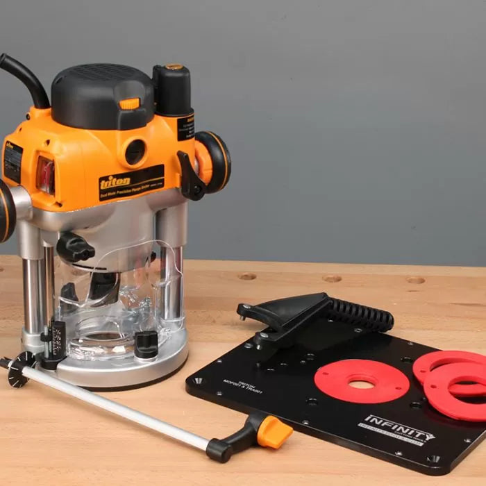 Infinity Router Insert Plate w/ Triton TRA001 3-1/4 HP Router