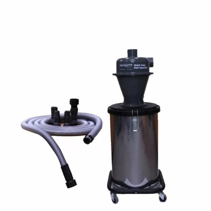 Professional Quick-Snap Dust Separator With 16' Hose And 4-Pc Adaptor Kit