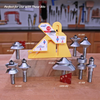 What are the size limits or maximum width of the work piece that can be accommodated?