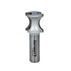 Can the 03-500 router bit round over 3/4" stock without leaving square cuts, or is there a better bit for a full radius?