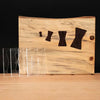 Can I use 1/2" ebony for butterfly inlays in a 2" redwood slab with your system, which suggests 1/8" veneer in the video?