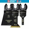 1) What is the depth of cut with these blades? 2) Will they fit on my FEIN Multimaster?