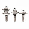 What method do you suggest for attaching the glazing strip to the door using the glass door router bit set?