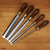 What is the thickness of the blade for a 1/4” wide by 2” long mortise paring chisel?