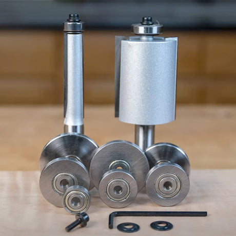 Two Bits & Nine Bearings Create A Huge Range of Offset or Pattern Cuts!