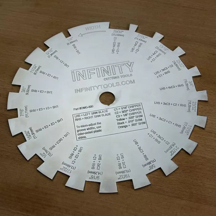 Dado Saw Blade Accessories – Shims, Cases & Gauges