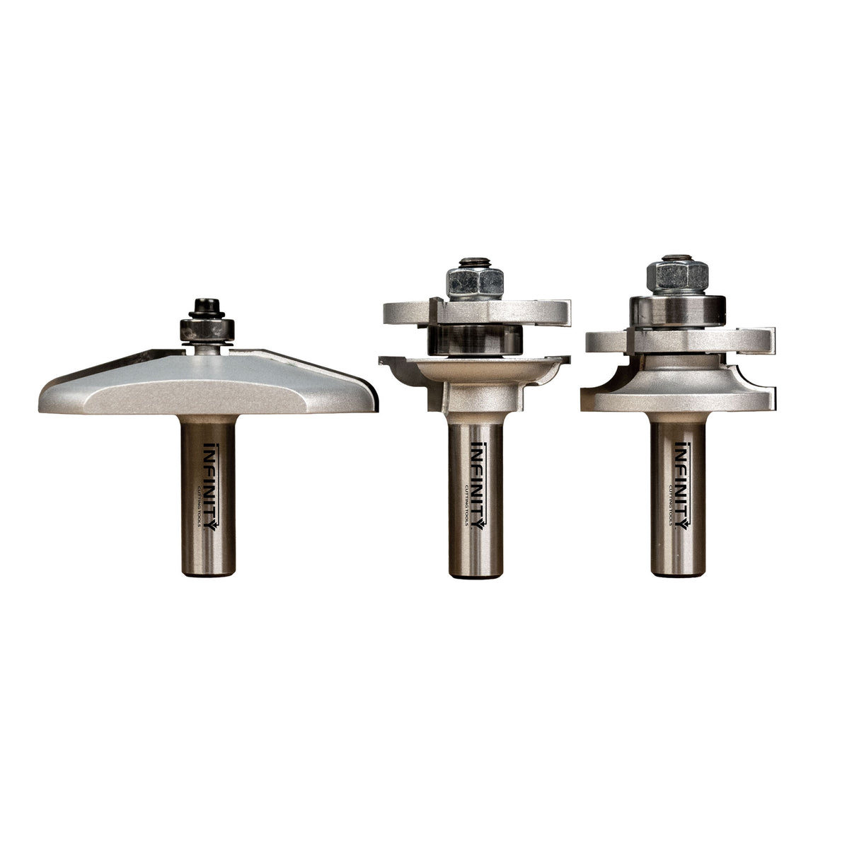 Infinity Tools 1/2" Shank 3-Pc. Cabinet Door Router Bit Sets