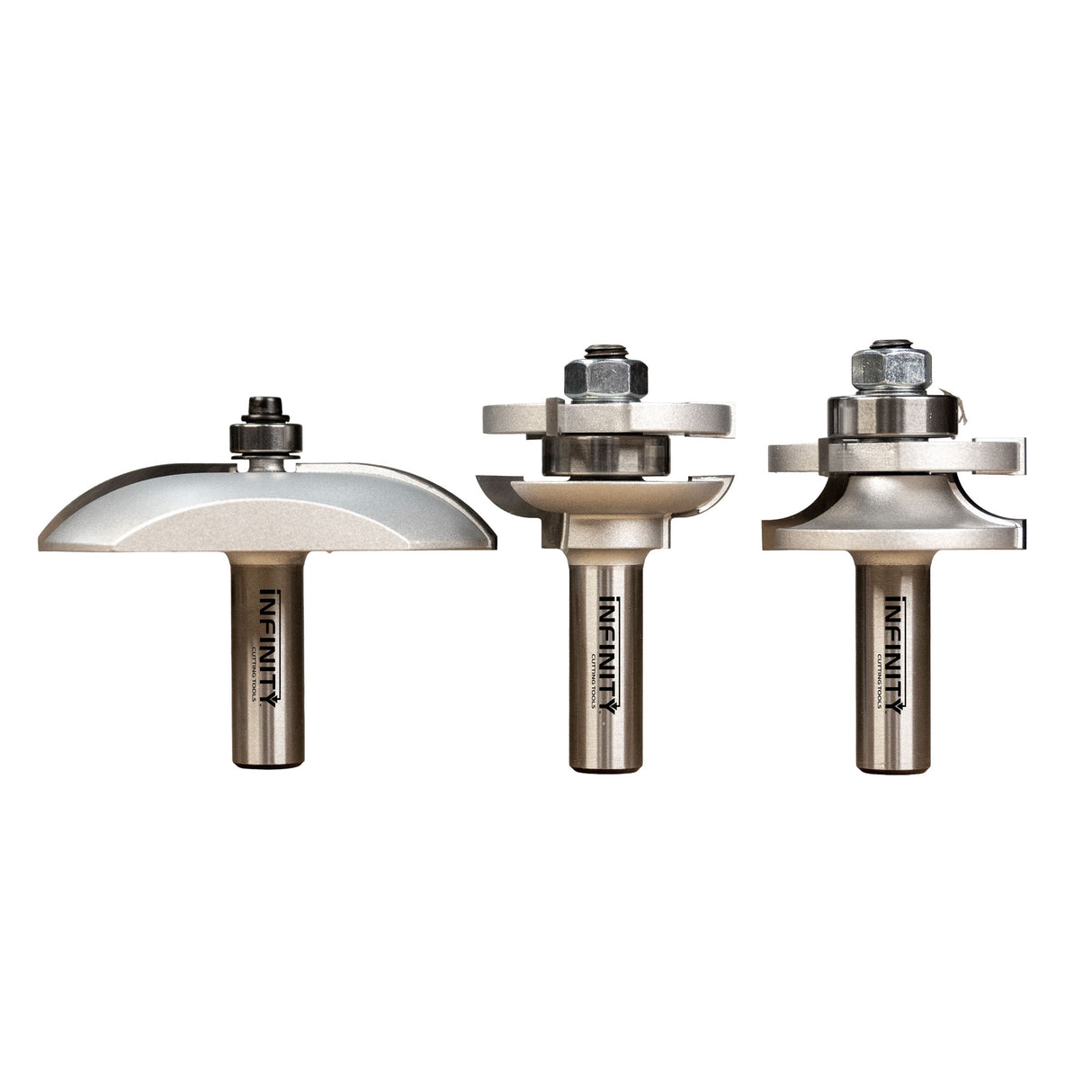 Infinity Tools 1/2" Shank 3-Pc. Cabinet Door Router Bit Sets