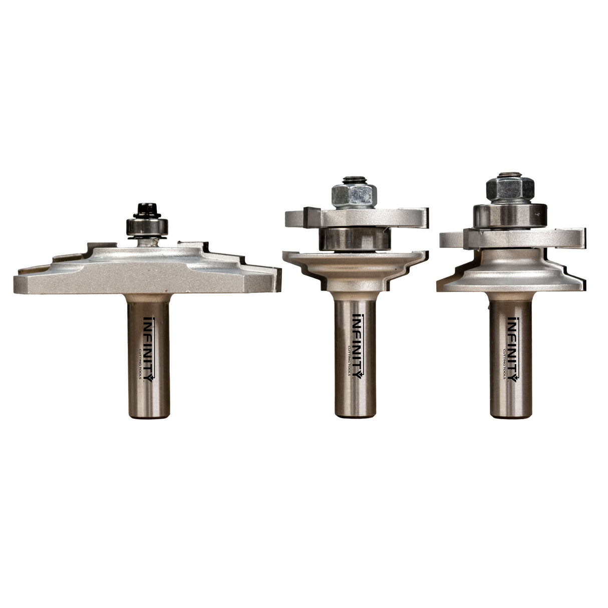 Infinity Tools 1/2" Shank 3-Pc. Cabinet Door Router Bit Sets