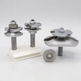 Infinity Tools 1/2" Shank 3-Pc. Cabinetmaker's Combo Router Bit Set w/ Backcutter