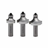 3-Pc. Roundover & Beading Router Bit Set