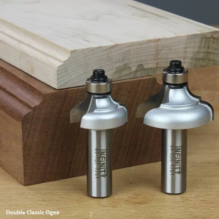 Infinity Tools 1/2" Shank Ogee Router Bits