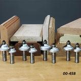 Infinity Tools 1/2" Shank 8-Pc. Master Ogee Router Bit Set