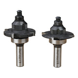 Two router bits with 'Infinity' branding on a white background