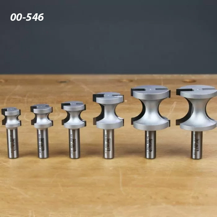 Infinity Tools 1/2" Shank 5-Pc. Bullnose Router Bit Set