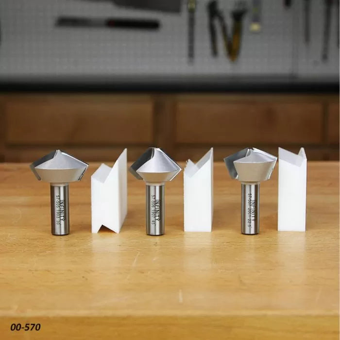 Infinity Tools 1/2" Shank Bird's Mouth Router Bits