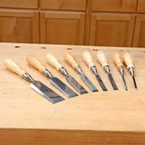 Narex 8-Pc. Richter Bevel Edge Chisels Set