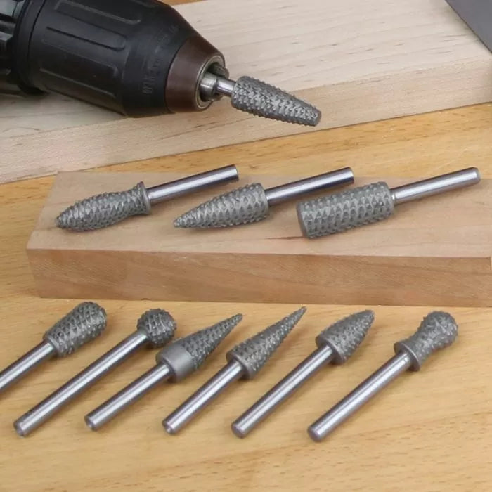 Narex Hand Stitched Rotary Rasp, 6mm Shank