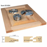 Infinity Tools 3-Pc. Cabinet Door Making Shaper Cutter Sets w/ Combo Rail & Stile Cutter, 3/4" Bore