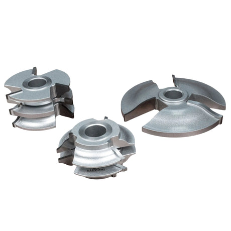 Infinity Tools Interior & Exterior Door 3-Piece Shaper Cutter Sets, 3/4" Bore