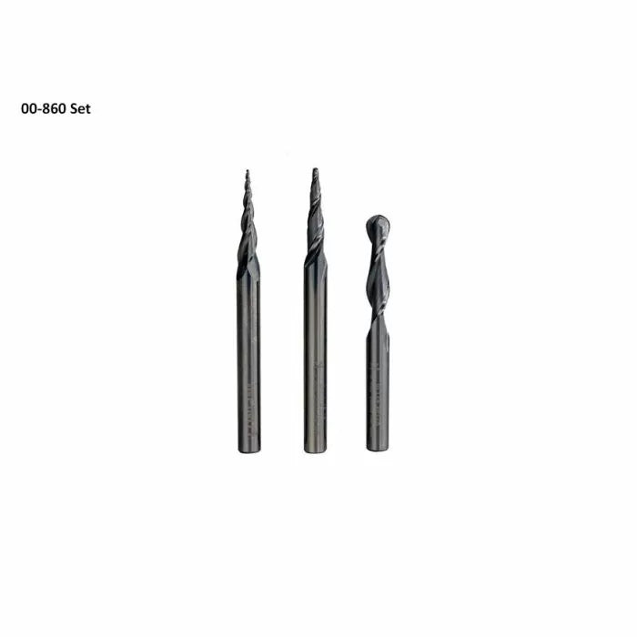Ball-Nose Solid Carbide Upcut Spiral CNC Router Bits