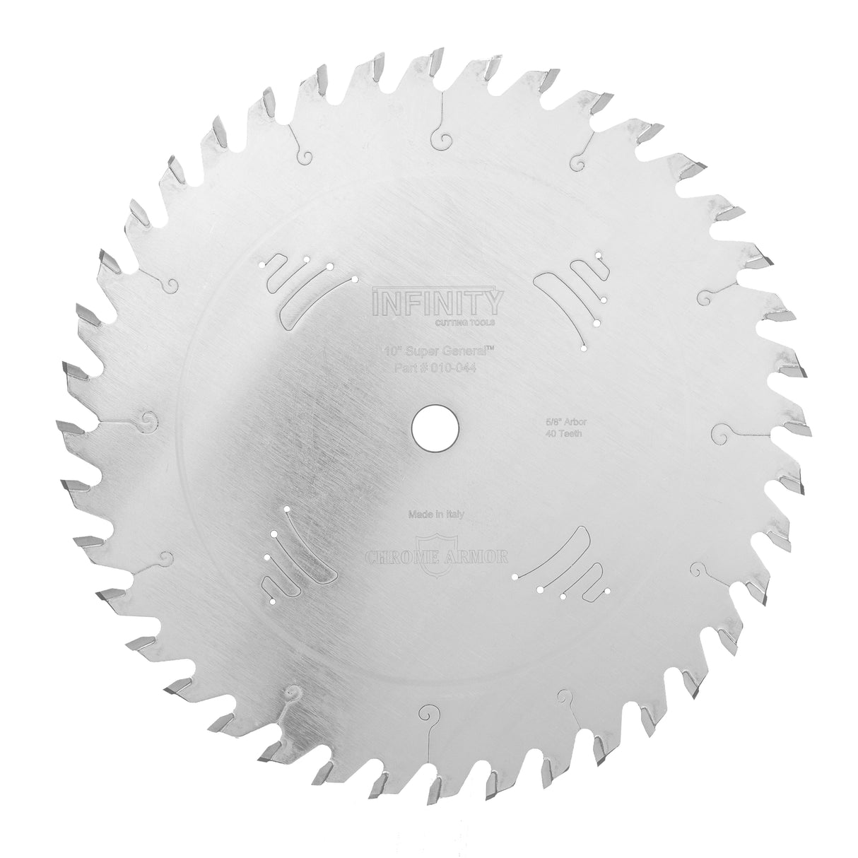 Infinity Tools 10" x 40T Super General Tablesaw Blades, 5/8" Bore