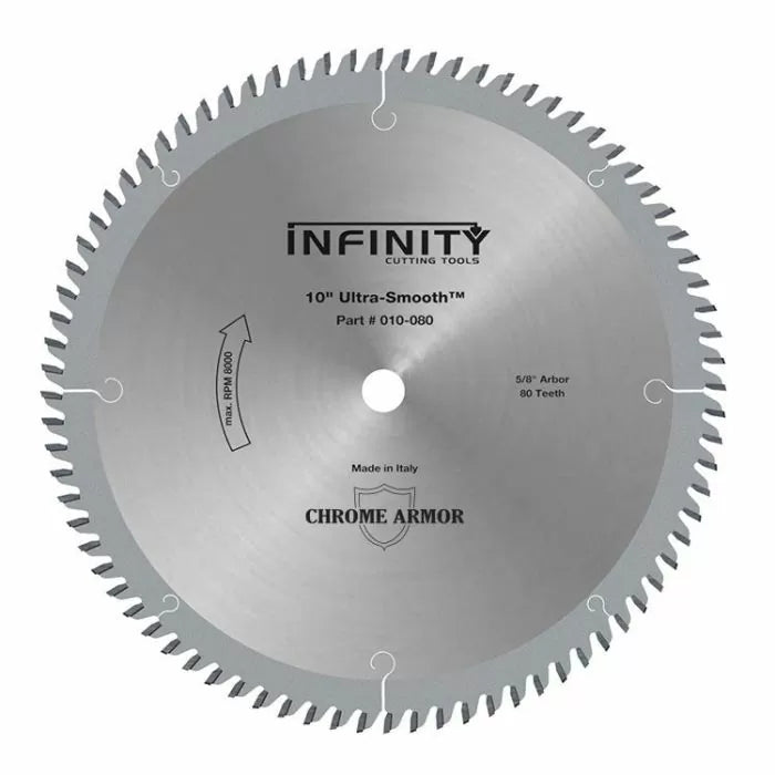 10" Ultra-Smooth Crosscutting Saw Blade - Full Kerf