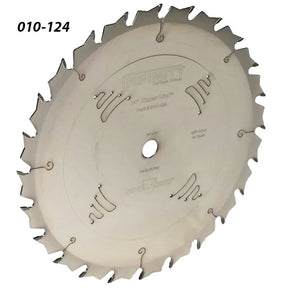 Carbide-tipped circular saw blade with precision-cut teeth for woodworking