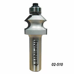 Metal router bit with 'Infinity Cutting Tools' branding on a white background