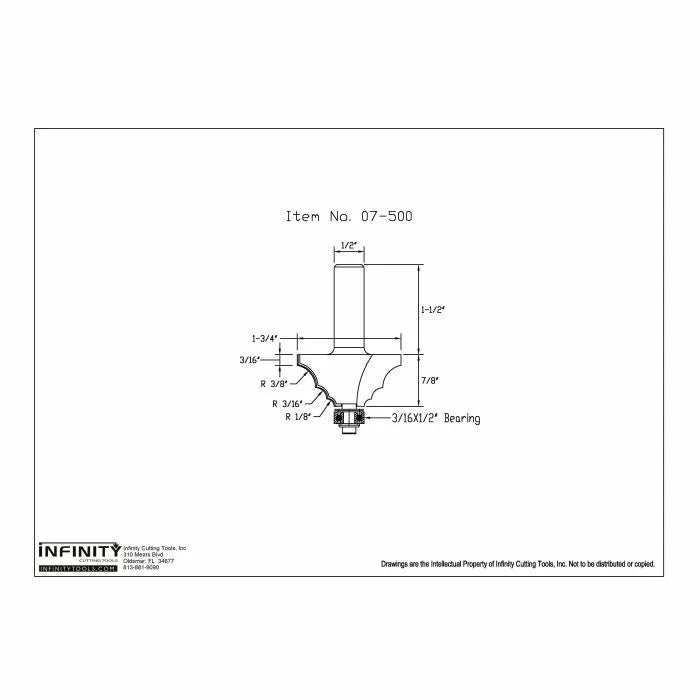 Multi-Radius Router Bit w/ 3-Pc. Bearing Kit