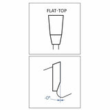 Paquete de 4 hojas de sierra planas de corte grueso de Infinity Tools - Eje de 5/8"