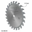 6-inch saw blade with 1/4 inch flat-bottom teeth for woodworking and crosscutting