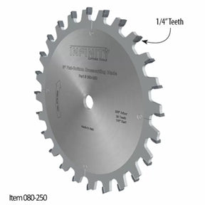6-inch saw blade with 1/4 inch flat-bottom teeth for woodworking and crosscutting