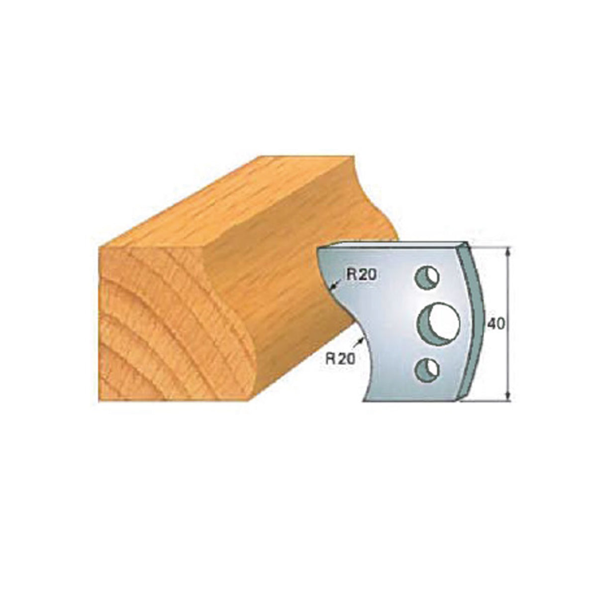 Infinity Tools Insert-Pro 13-Pc. HSS General Purpose Shaper Set, 1-1/4" Bore