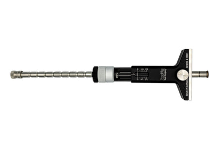 Mechanical measuring tool on a white background