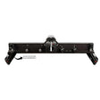 Precision router table fence system with adjustment knobs and wood dust port, black finish