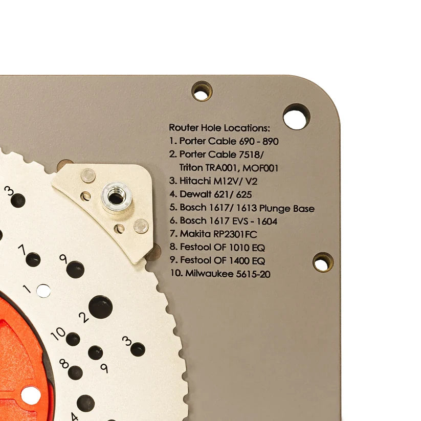 JessEm Mast-R-Plate Premium Router Table Insert Plate with Stainless Steel Mount