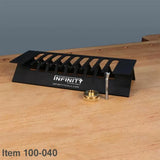 Infinity Tools Tapered Dovetail Spline Router Jig With Router Bit & Bushing