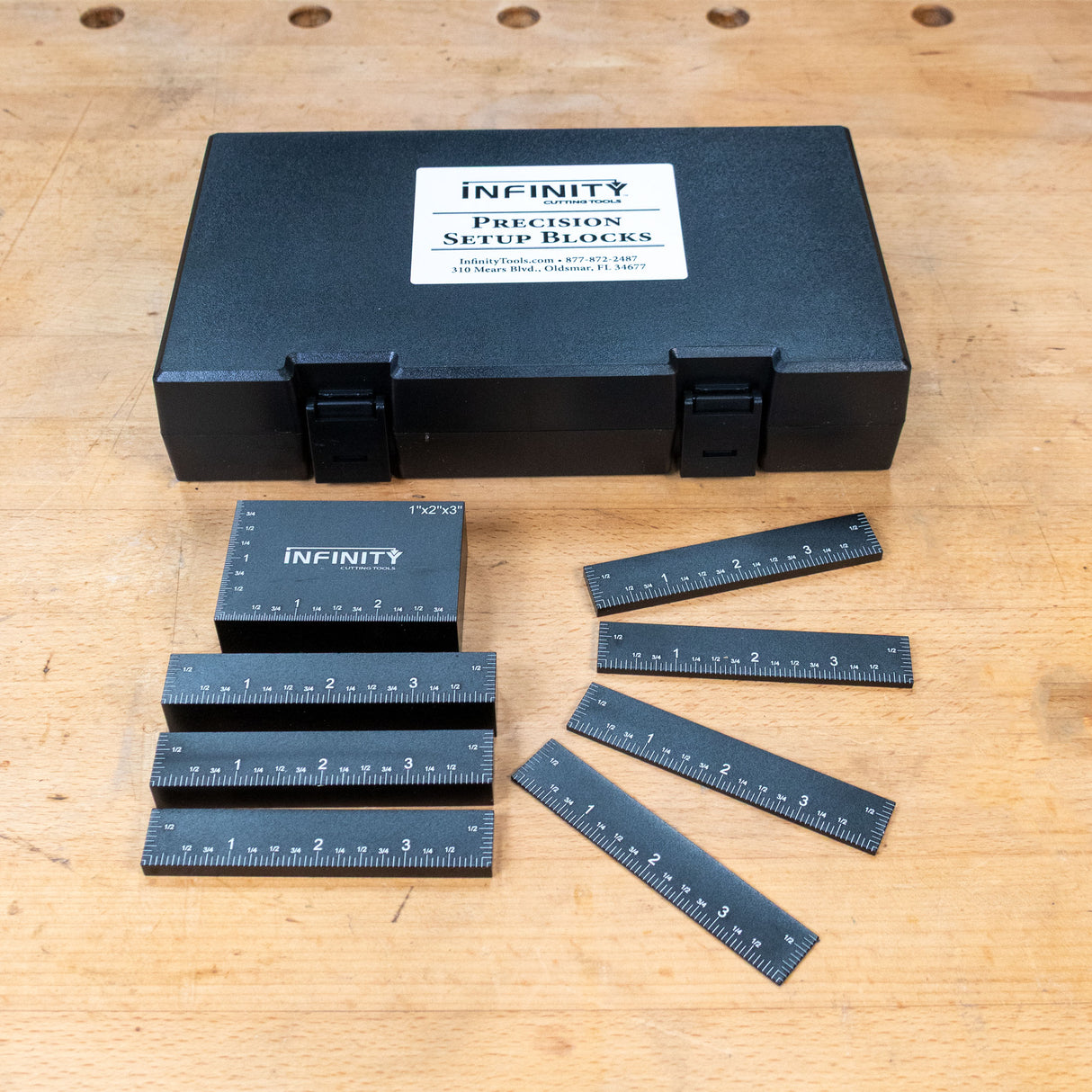 Bloques de herramientas y proyectos de precisión de 8 piezas de Infinity Tools 