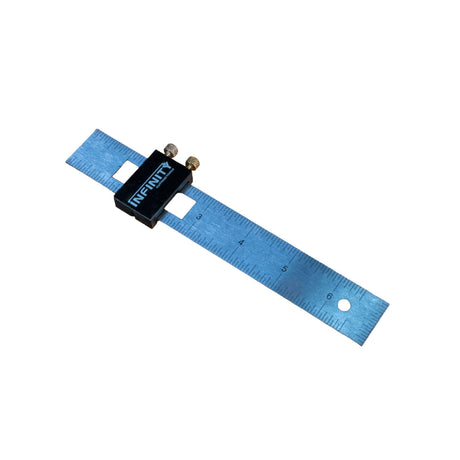 Measuring tool with 'INFINITY' branding on a white background