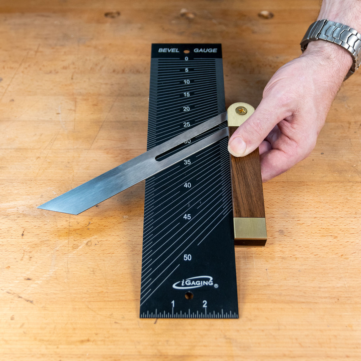 iGaging 12" x 3" Bevel & Center Finding Gauge Guide