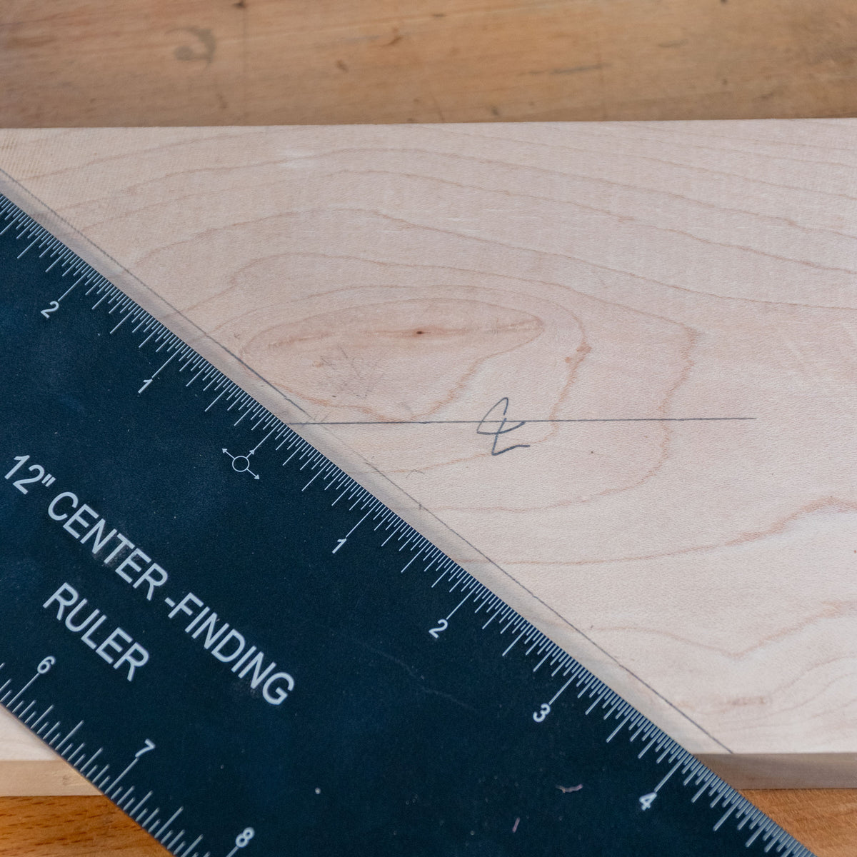 Self Center Finding Ruler Guía de calibre de bisel y centrado de 12