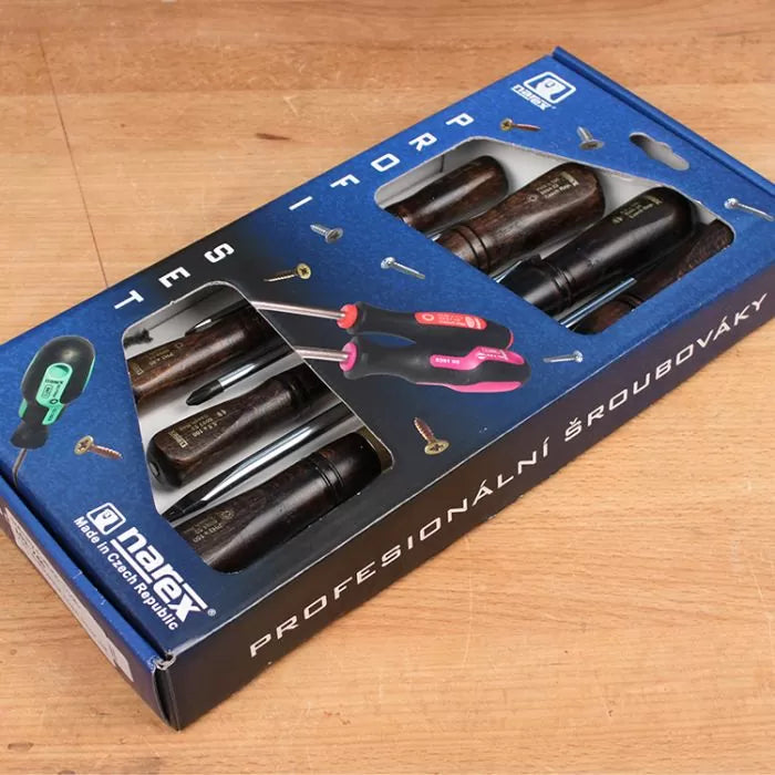 Narex 7-Pc. Professional Screwdriver Set w/ Box