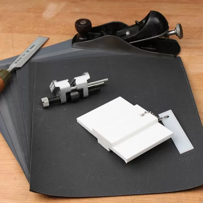 20-Pc. Chisel & Plane Blade Sandpaper Sharpening System
