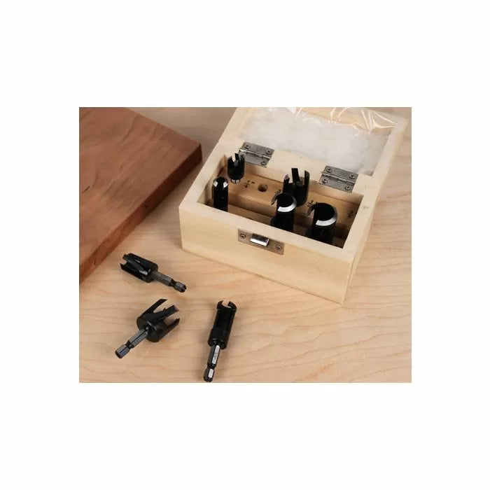 8-Pc. Plug Cutter & Tenon Set - Straight & Tapered Styles